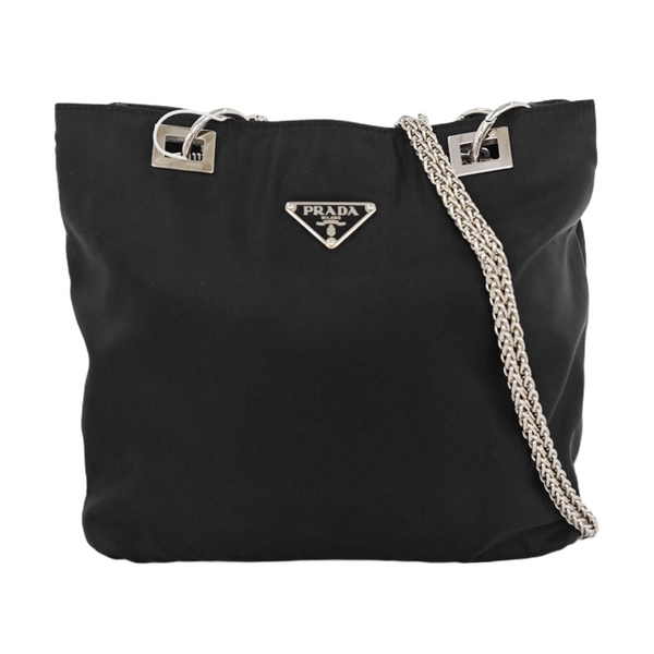 Nylon Shoulder Bag Black
