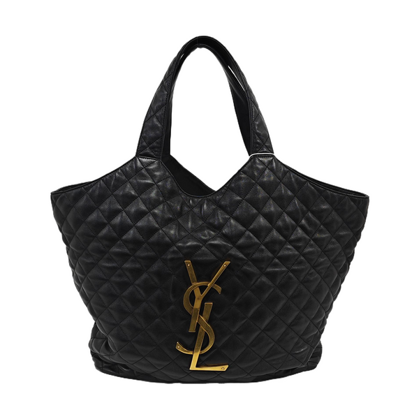 ICARE Extra Large Quilted Lambskin Black