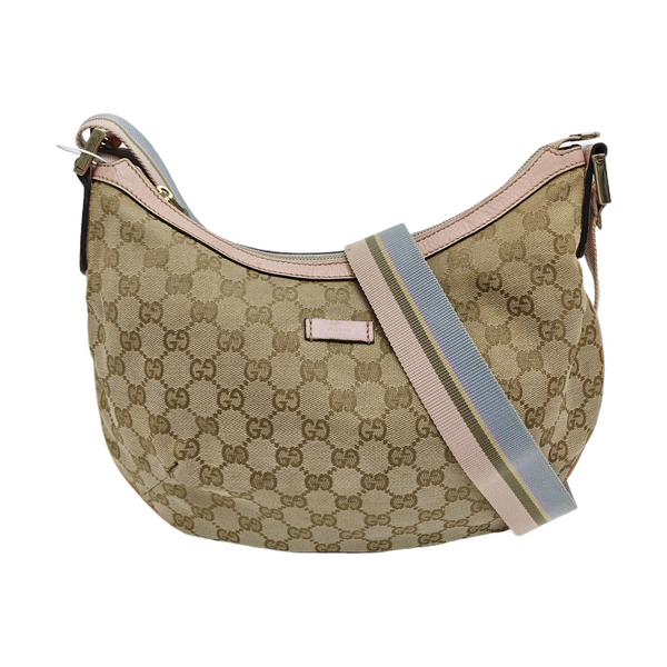 Monogram Coated Canvas Shoulder Bag Beige