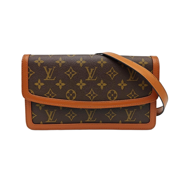 DAME Monogram Coated Canvas Brown