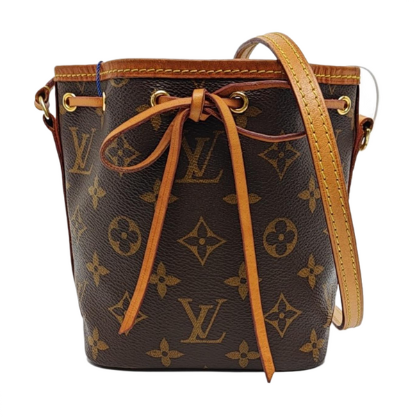 NÉONOÉ Nano Monogram Coated Canvas Brown
