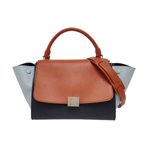 Authenticated pre-owned TRAPEZE Small Calfskin Multicolor - Shoulder Bag at Looply