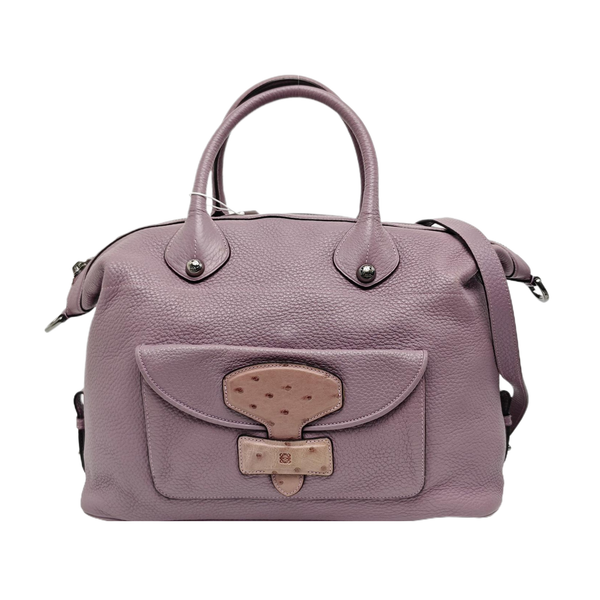 Calfskin Shoulder Bag Purple