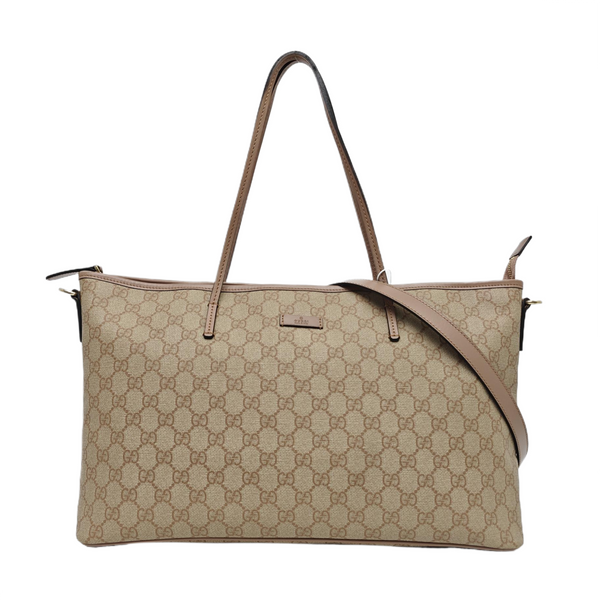 Monogram Coated Canvas Tote Bag Pink