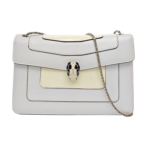 SERPENTI FOREVER Medium Calfskin White