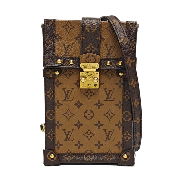 TRUNK Monogram Coated Canvas Brown