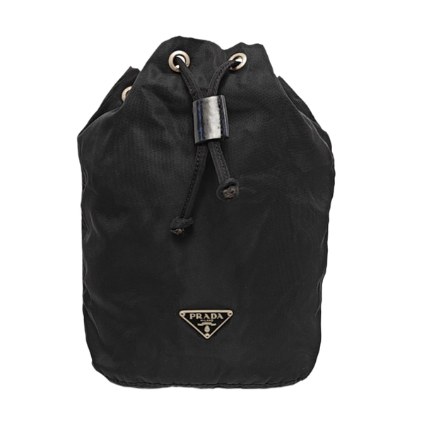 Authenticated pre-owned Bucket Nylon Black - Bucket Bag at Looply