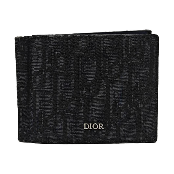 Oblique Canvas Wallet Gray