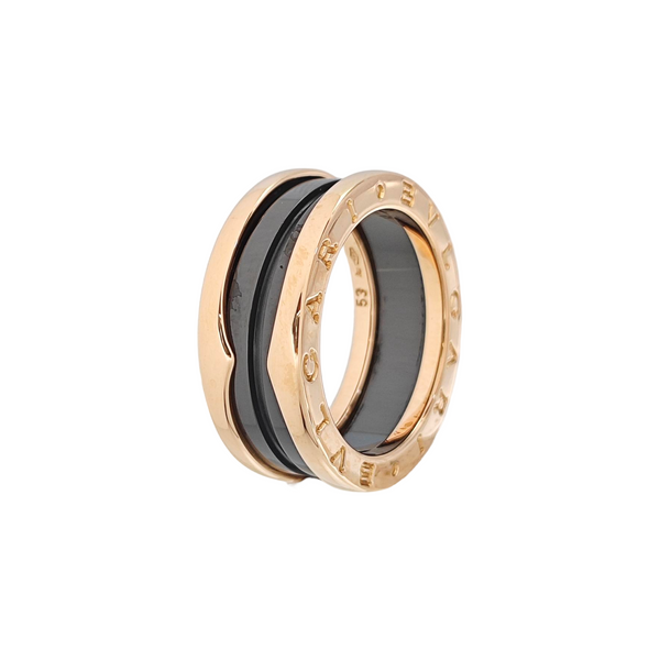 B.ZERO1 18k Rose Gold Ring EU 53