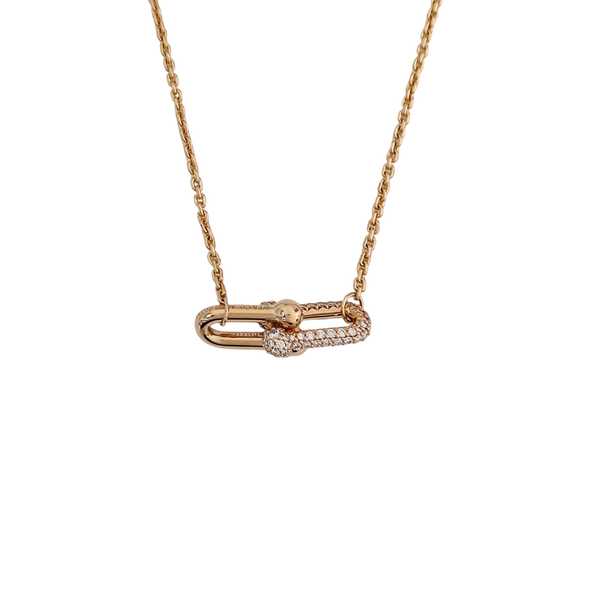 Tiffany Hardwear 18k Rose Gold Necklace