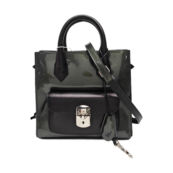 Padlock Work Patent Leather Green