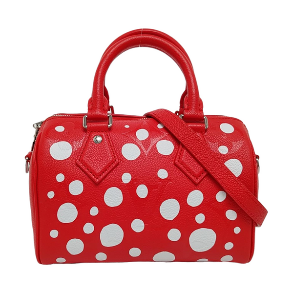Authenticated pre-owned SPEEDY Monogram Calfskin Red - Shoulder Bag at Looply