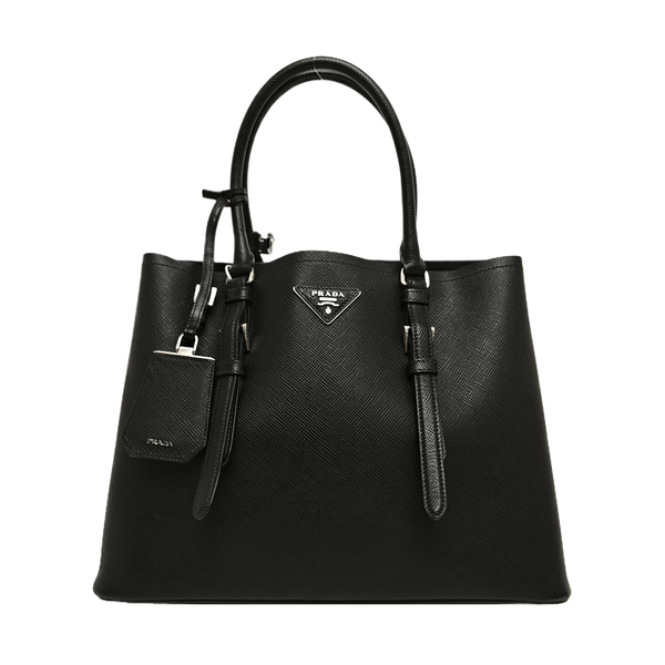 Double Medium Calfskin Black