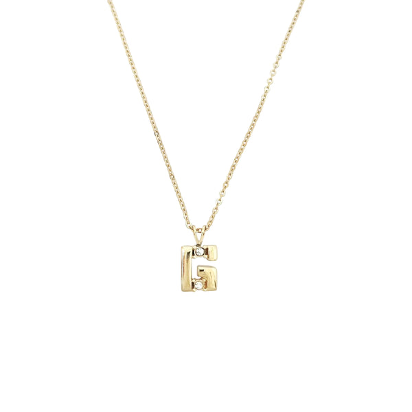 G Chain Metal Gold Necklace