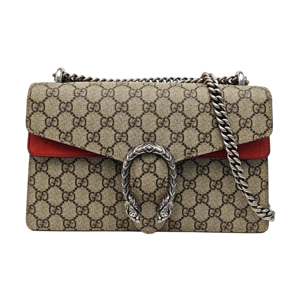 Dionysus Small Monogram Coated Canvas Black