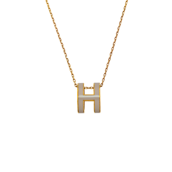 Pop H Metal Gold Necklace