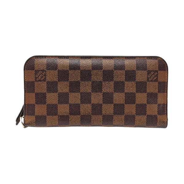 INSOLITE Damier Ebene Coated Canvas Brown Wallet