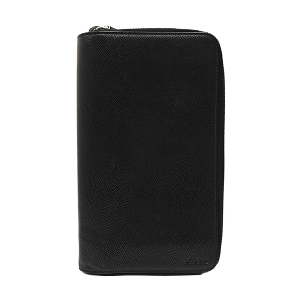 Saffiano Calfskin Clutch Black
