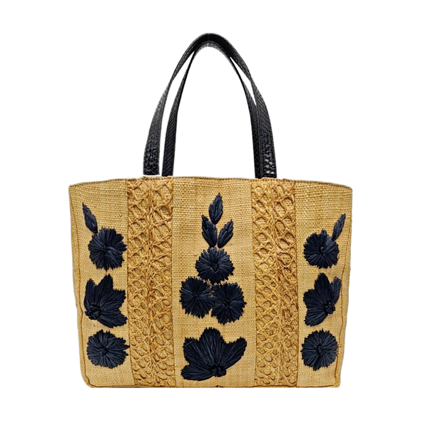 Straw Tote Bag Brown