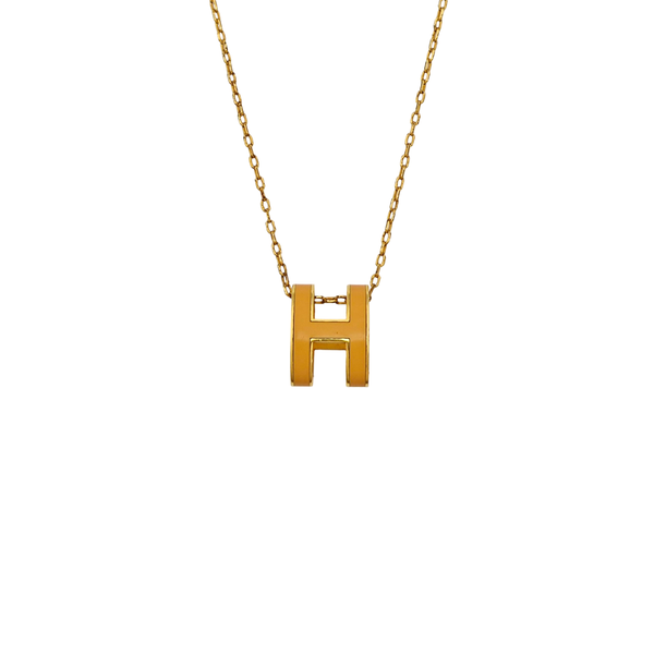 Pop H Metal Gold Necklace