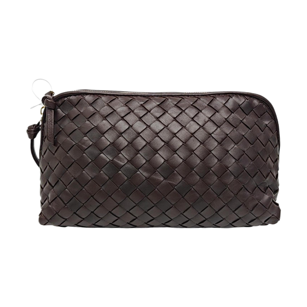 Lambskin Clutch Brown