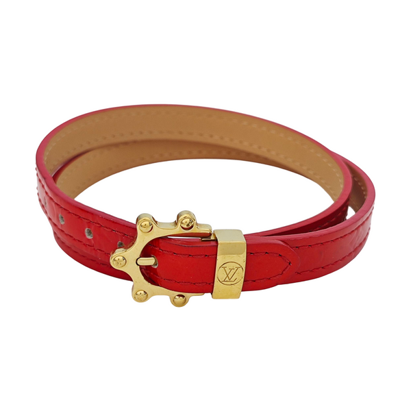 Leather Red Bracelet