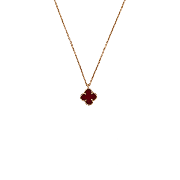 Sweet Alhambra 18k Rose Gold Necklace