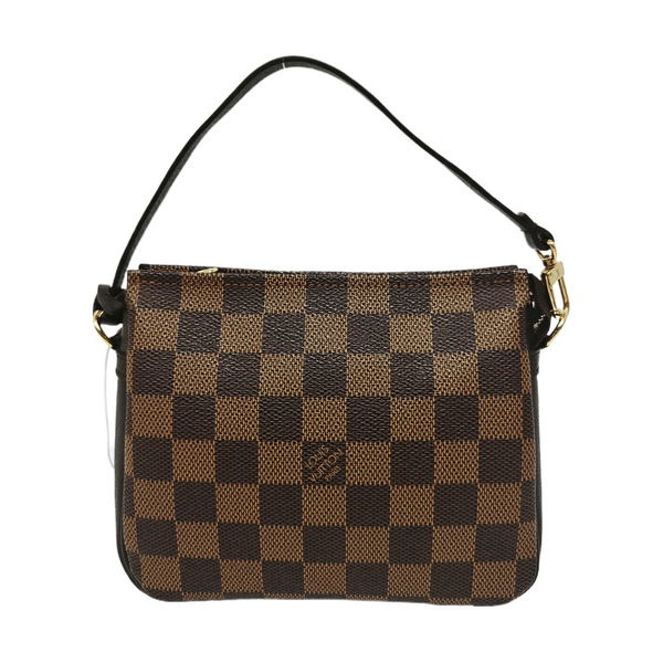 TROUSSE MAKE UP Damier Ebene Coated Canvas Brown