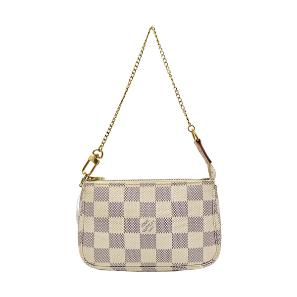 ACCESSOIRES Mini Damier Azur Coated Canvas White