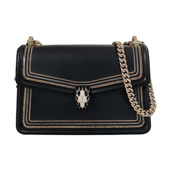 SERPENTI FOREVER Small Calfskin Black