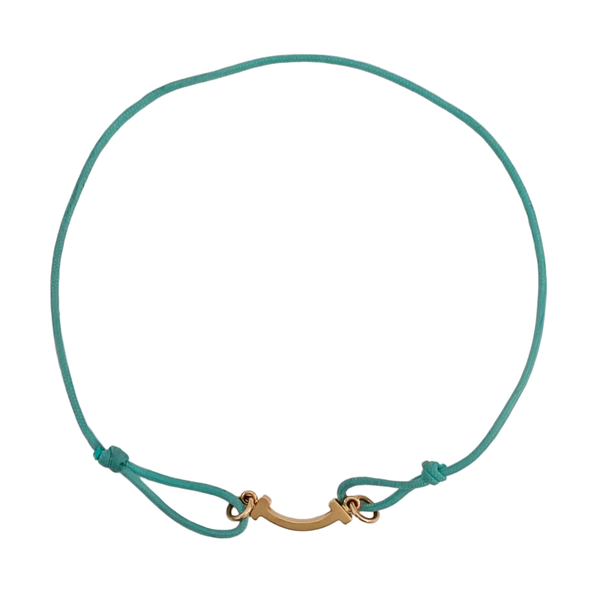 Tiffany T 18k Rose Gold Blue Bracelet