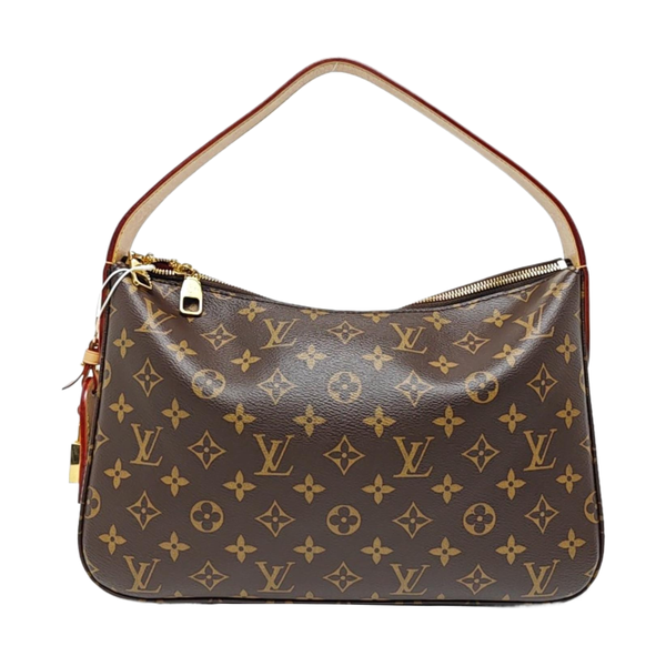 SLOUCHY PM Monogram Coated Canvas Brown