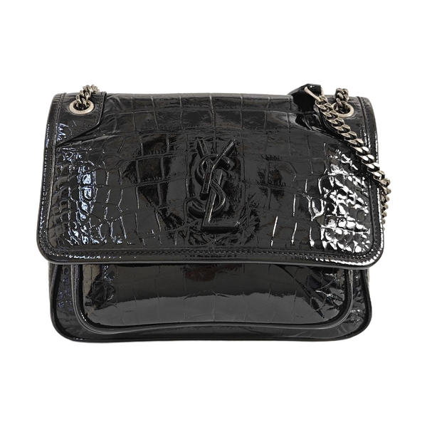 NIKI Small Patent Leather Black