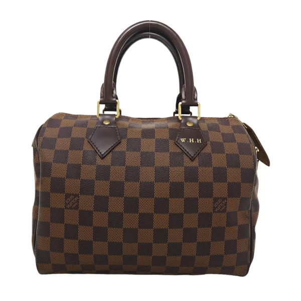 SPEEDY 25 Damier Ebene Coated Canvas Brown