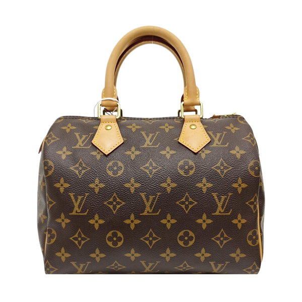 SPEEDY 25 Monogram Coated Canvas Brown