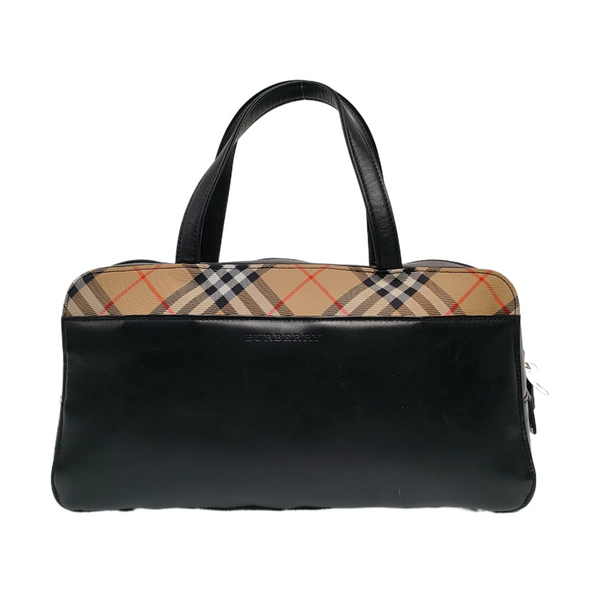Calfskin Top Handle Bag Black