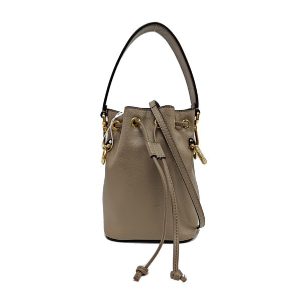 Authenticated pre-owned Mon Tresor Mini Calfskin Gray - Bucket Bag at Looply