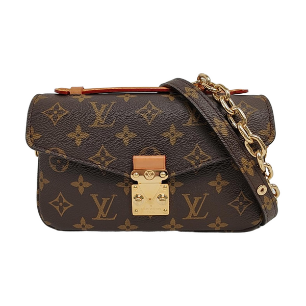 MÉTIS EAST WEST Monogram Coated Canvas Brown