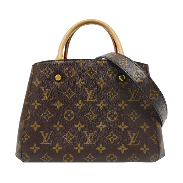 MONTAIGNE Monogram Coated Canvas Brown