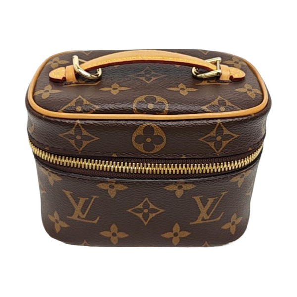 NICE Super Mini Monogram Coated Canvas Brown