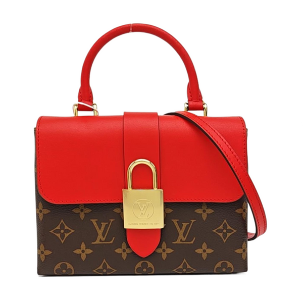 LOCKY BB Monogram Coated Canvas Red