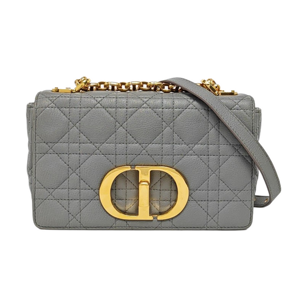 Dior Caro Small Cannage Calfskin Blue