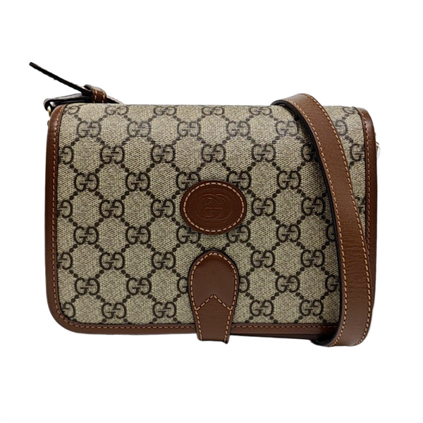 Retro Mini Monogram Coated Canvas Beige