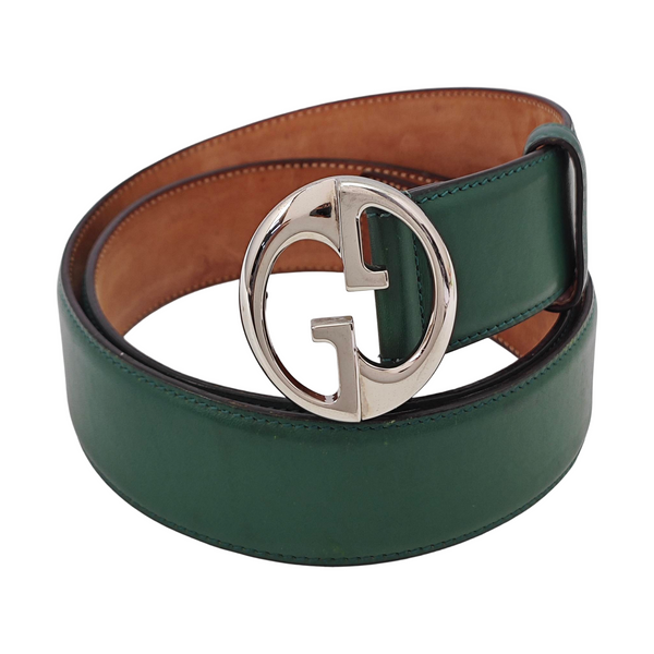 Leather Belt Green