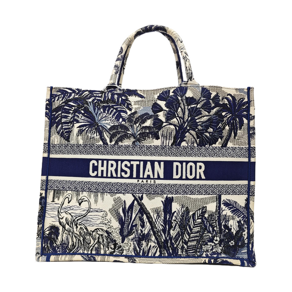 Book Tote Large Fabric Blue