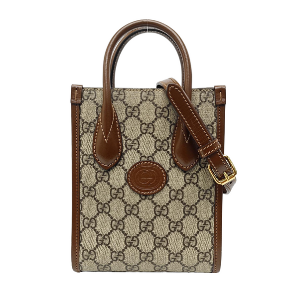 Retro Mini Monogram Coated Canvas Beige