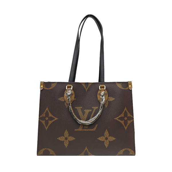 ONTHEGO MM Monogram Coated Canvas Brown