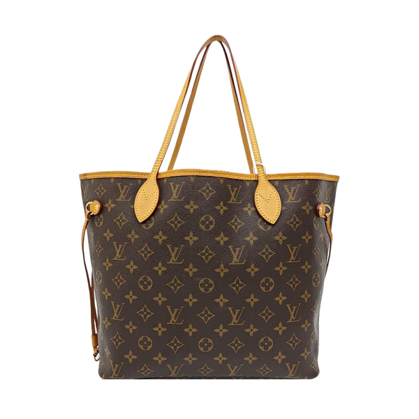 NEVERFULL MM Monogram Coated Canvas Brown