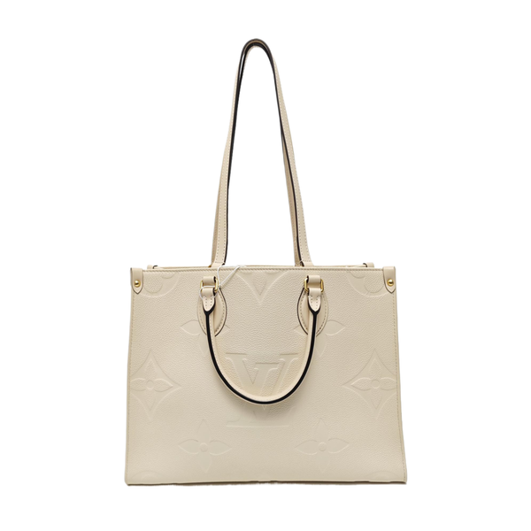 ONTHEGO MM Monogram Calfskin Beige