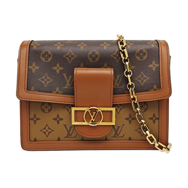 DAUPHINE MM Monogram Coated Canvas Brown
